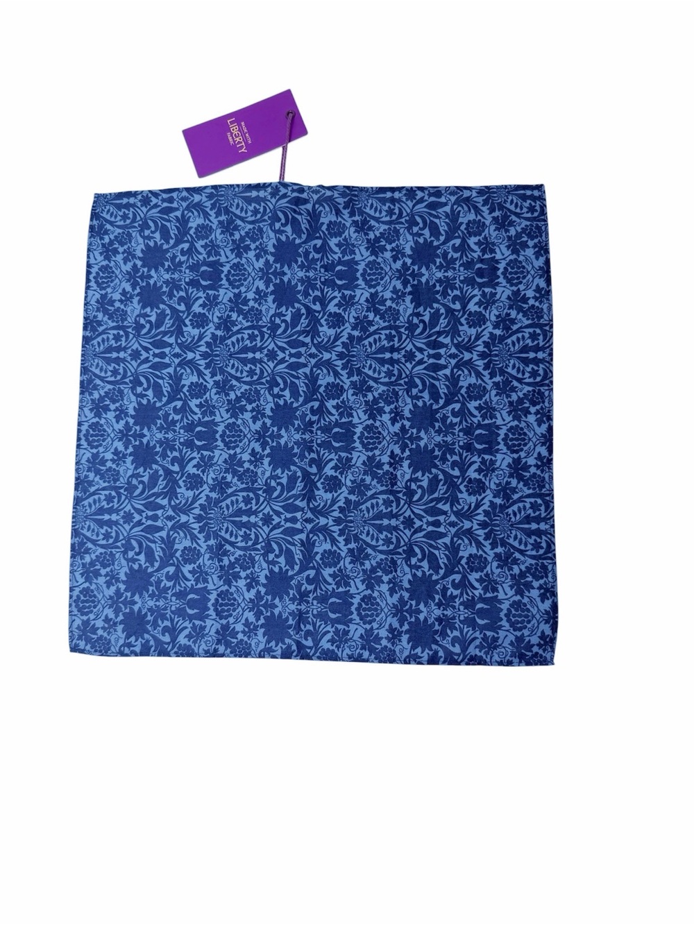 Gianni Feraud Blue Liberty Print Pocket Square
